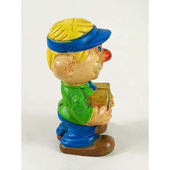 Sy The Mail Clerk Mego Clown Around Figurine 2 1/4" PVC 1981 Hong Kong Vintage - Picture 9 of 16
